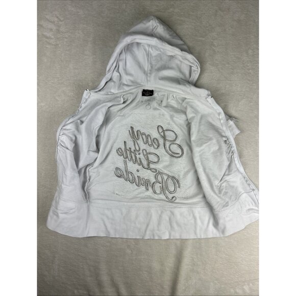 Victorias Secret RHINESTONE BLING Sexy Little Bride Bling Hoodie SMALL - Picture 8 of 8